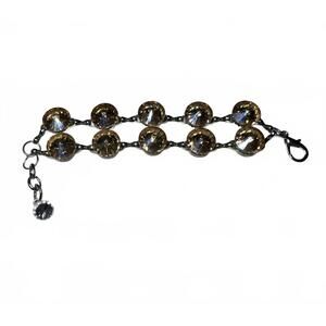 = Bright Gold Statement Bracelet